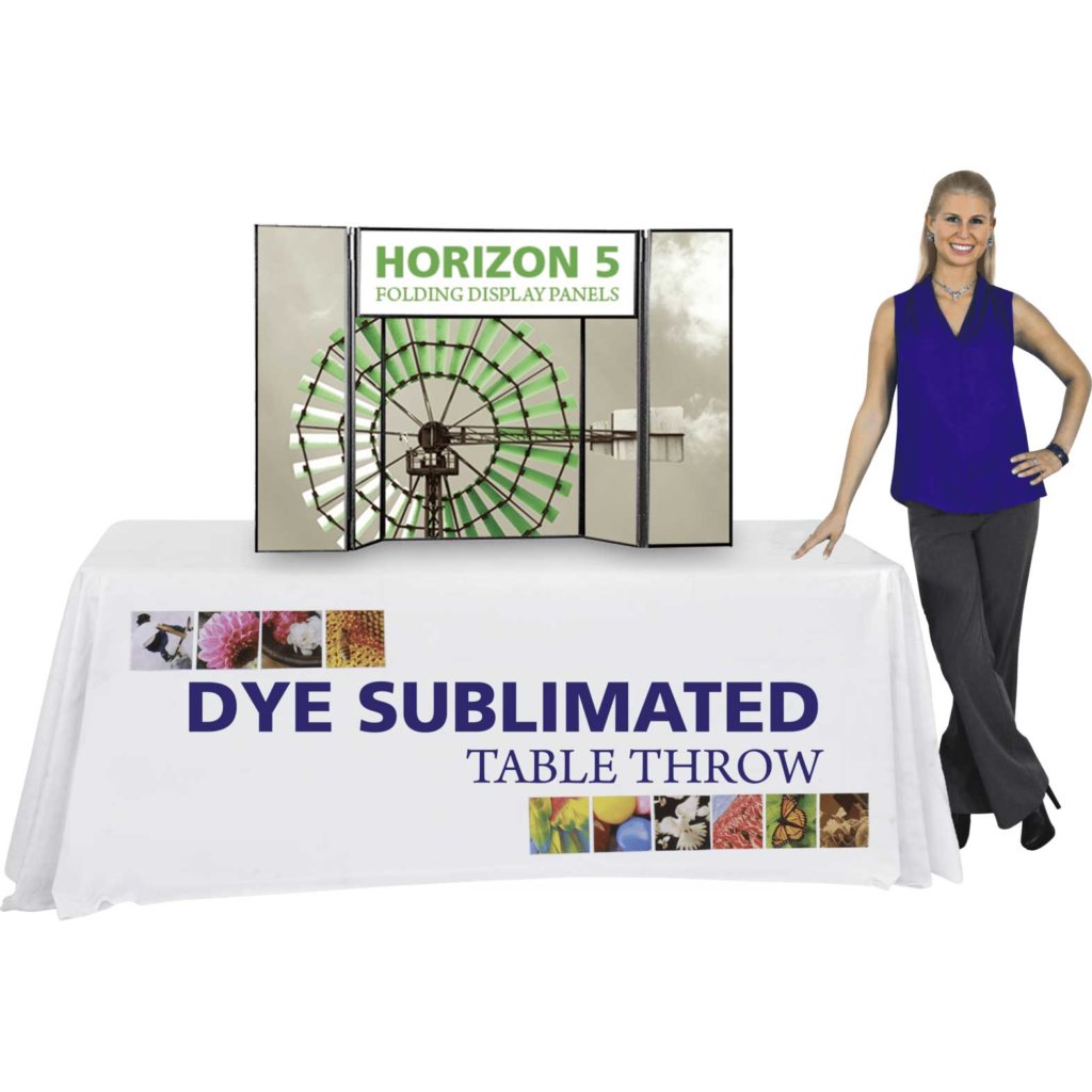 6x3-ft Tabletop Folding Display | Orbus Horizon 5