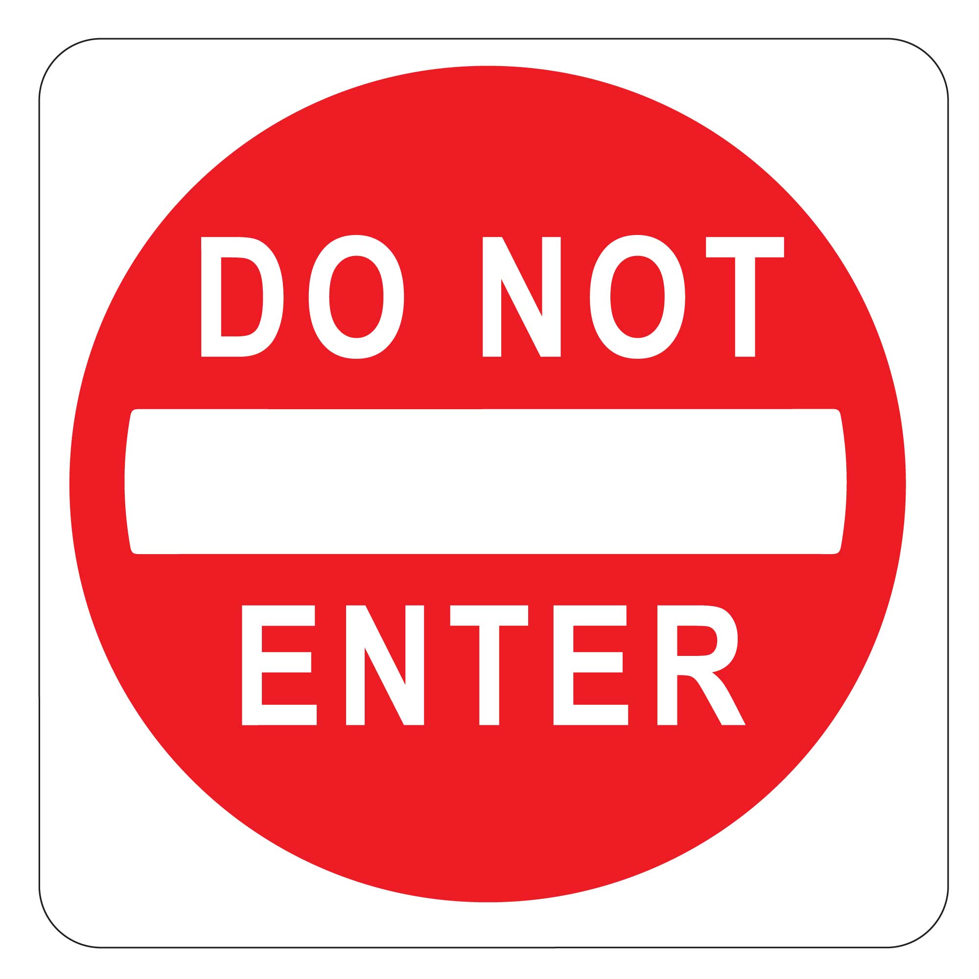 Do Not Enter Sign, 4-ft Steel Sign Stand | Plum Grove