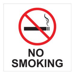 No Smoking Sign with Smoking Symbol