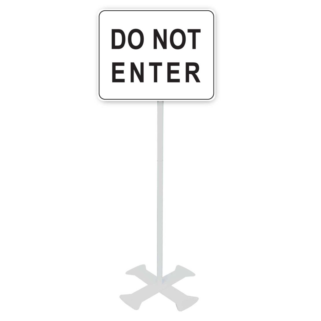 Do Not Enter Signs | 4-foot Sign Stand
