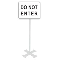 Do Not Enter Signs | 4-foot Sign Stand