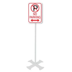 No Parking Signs with Arrows