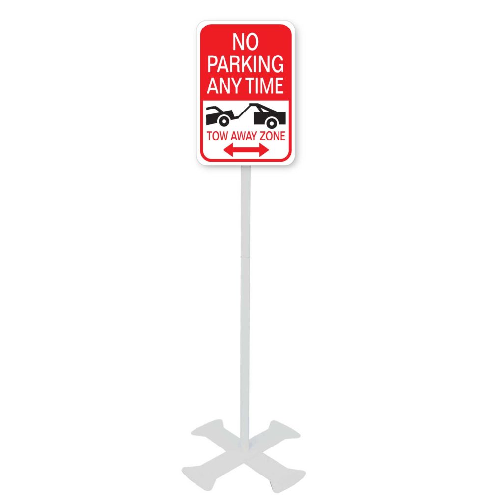 No Parking Any Time, Tow Away Zone Signs