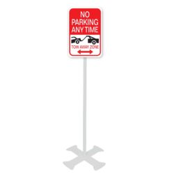 No Parking Any Time, Tow Away Zone Signs