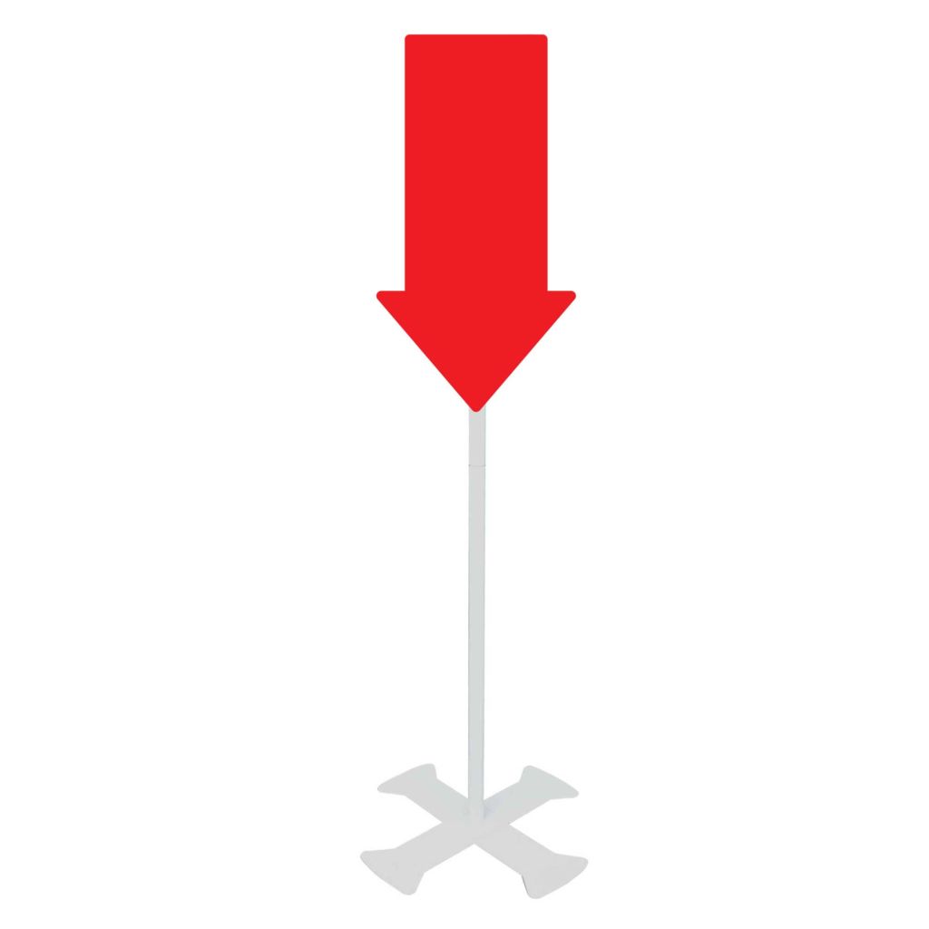 Red Down Arrow Signs