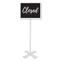 Closed Chalkboard Sign