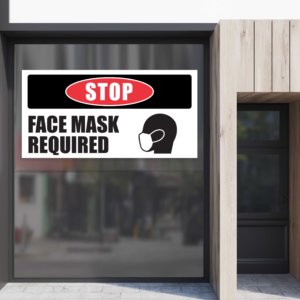 Stop Face Masks Required Banners