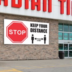 Stop – Keep Your Distance Banner