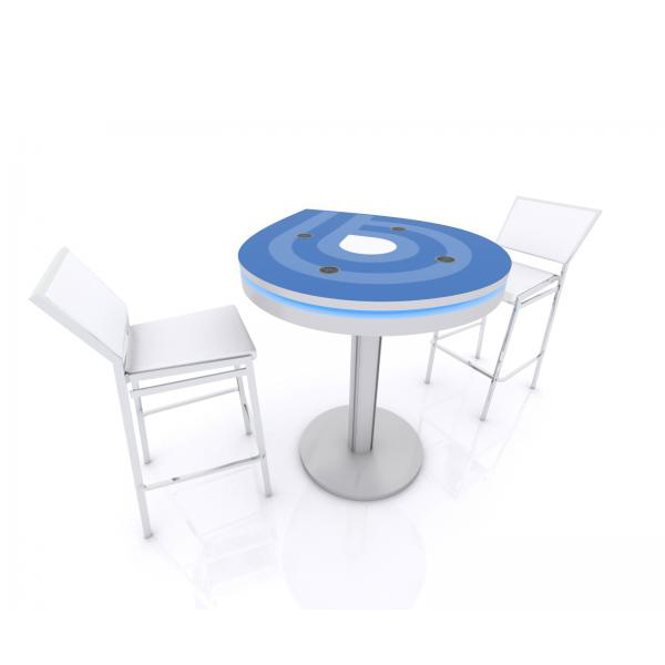 Teardrop wireless charging table 3-ft
