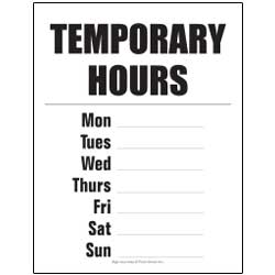 Temporary Hours