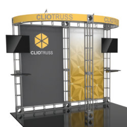 trade show display with canopy