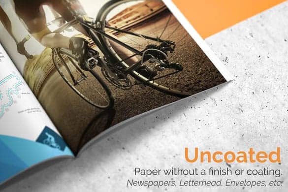 Uncoated paper versus coated paper