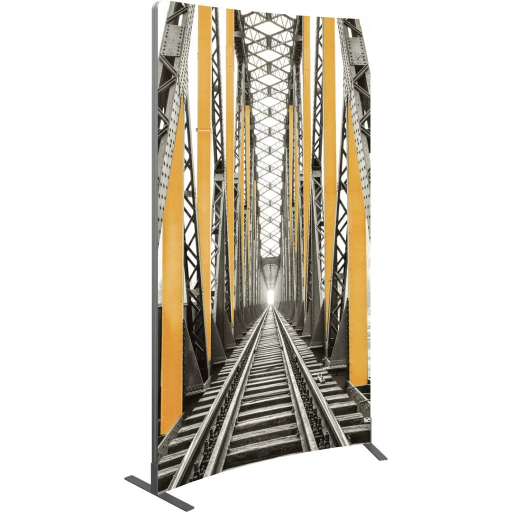 5x8-ft Curved Fabric Display | Orbus Vector Frame 02