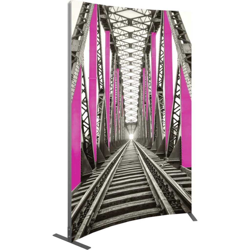 6x8-ft Curved Fabric Banner Sign | Orbus Vector Frame 03