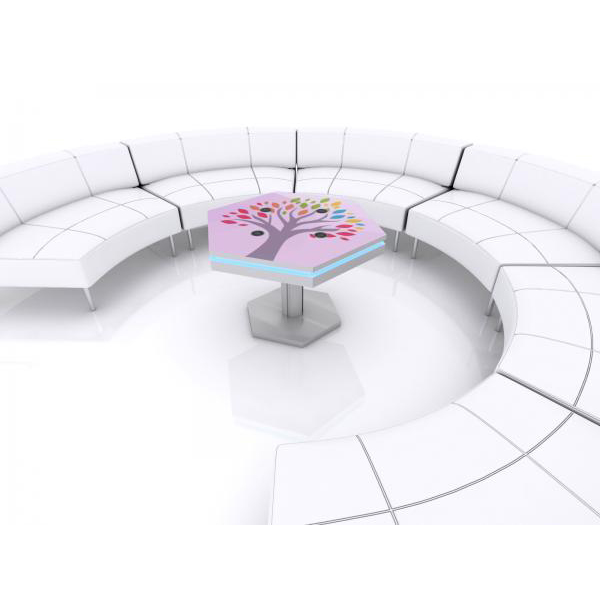 Wireless charging sofa table