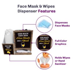 Face Mask Dispenser and Hand Sanitizer