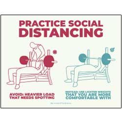 Practicing Social Distancing (Gym Weights)