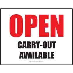 Open – Carry-Out Available