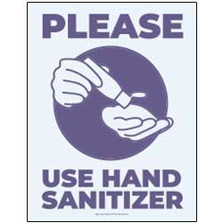 Social Warning Signs 2 Pieces Sanitize Hands Here Sign and Face Covering Sign 