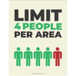 Limit Per Area - 4 People