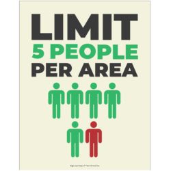 Limit Per Area - 5 People