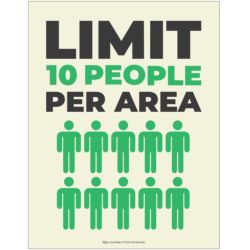 Limit Per Area - 10 People