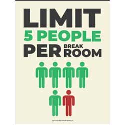 Limit Per Breakroom - 5 People