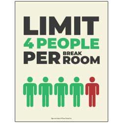 Limit Per Breakroom - 4 People