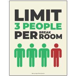 Limit Per Breakroom - 3 People