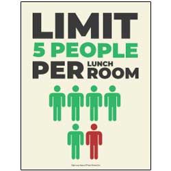 Limit Per Lunch Room - 5 People