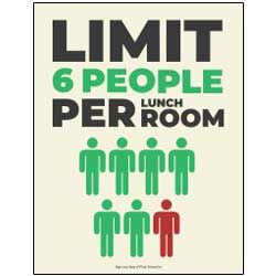 Limit Per Lunch Room - 6 People