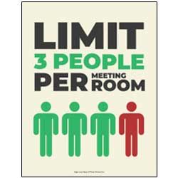 Limit Per Meeting Room - 3 People