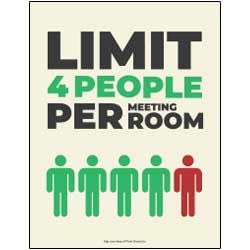 Limit Per Meeting Room - 4 People