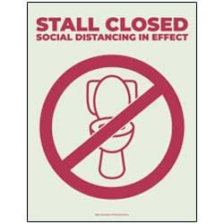 Stall Closed - Social Distancing In Effect (Bathroom)