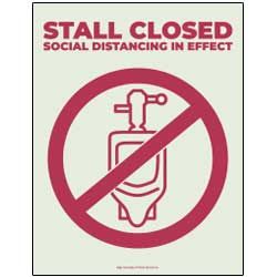 Stall Closed - Social Distancing In Effect (Men's Room)