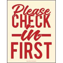 Please Check In First