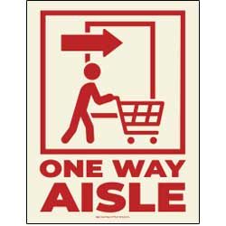 One Way Aisle (Shopping Cart Icon)