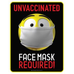 Unvaccinated - Face Mask Required (Emoji)