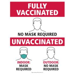 Fully Vaccinated/Unvaccinated - Indoor/Outdoor
