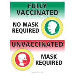 Fully Vaccinated - Unvaccinated (Red/Green)