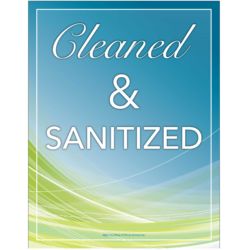 Cleaned & Sanitized (Blue & Green)