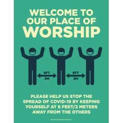 Welcome To Our Place Of Worship (Social Distancing)