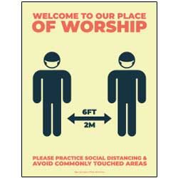 Welcome To Our Place Of Worship (Social Distance)