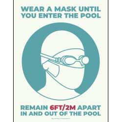 Wear A Mask Until You Enter The Pool