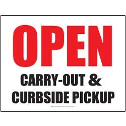 Open – Carry-Out & Curbside Pickup