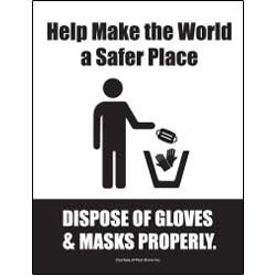 Dispose of Gloves & Masks Properly