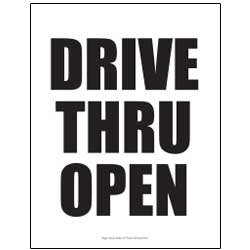 Drive Thru Open