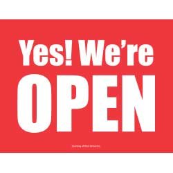 Yes - We're Open