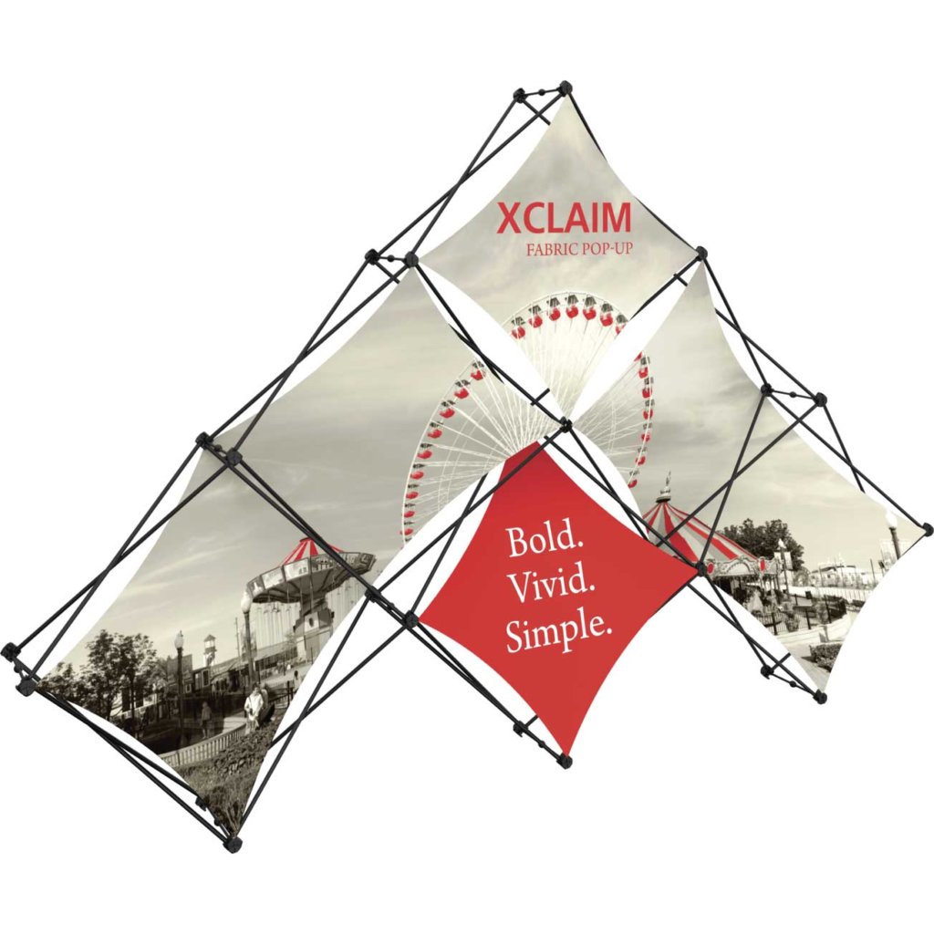 10x7-ft Pyramid Pop Up Display | Orbus Xclaim Kit 01