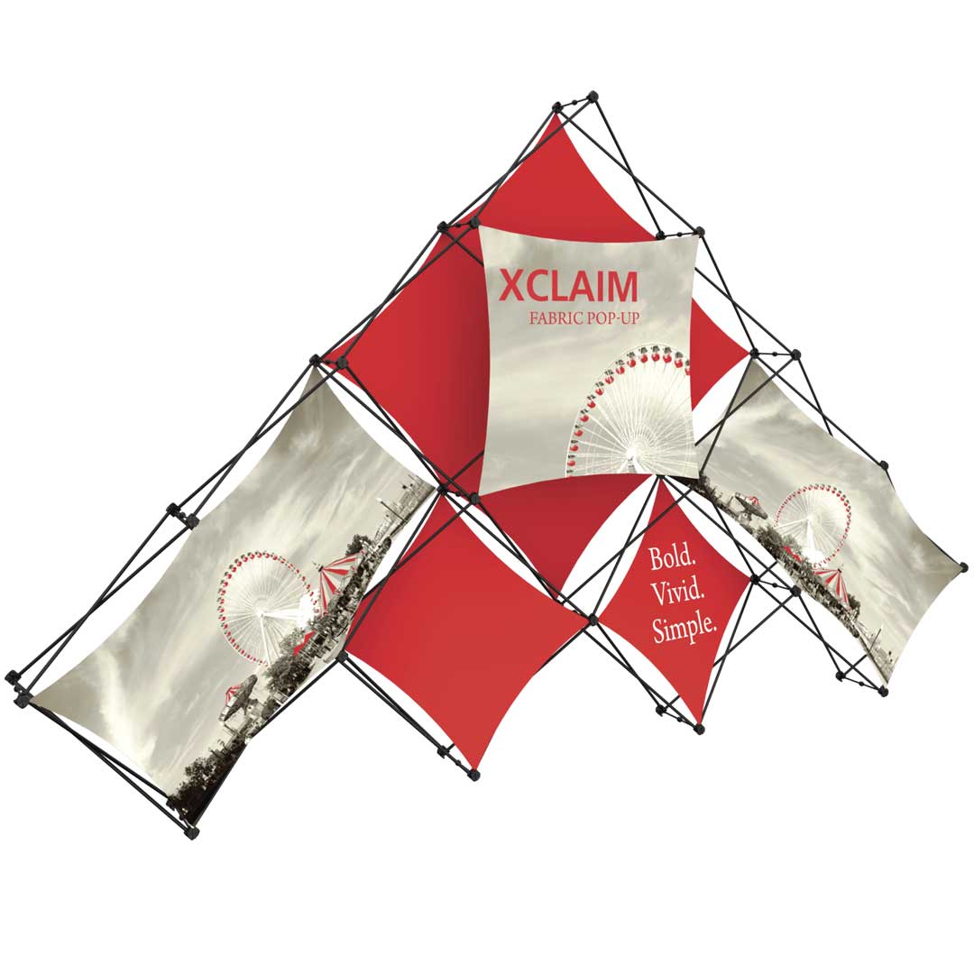 14x8.6-ft Pyramid Pop Up Display | Orbus Xclaim Kit 01 - Image 1